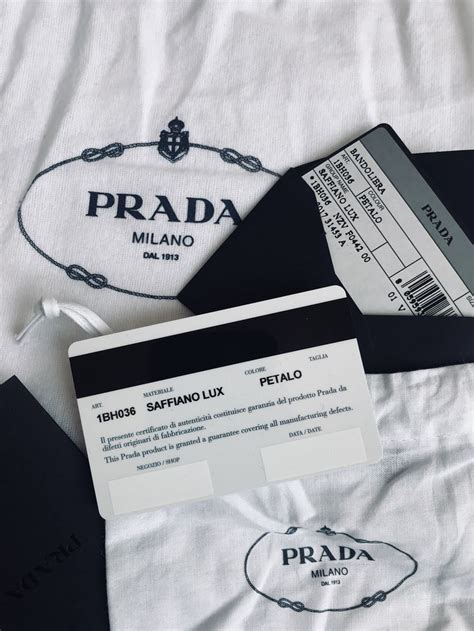 prada authenticity card not stamped|Prada authenticity card blank.